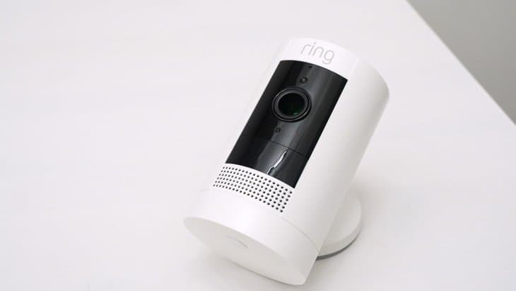 Ring Stick Up Indoor/Outdoor Wired 1080p Security Camera White