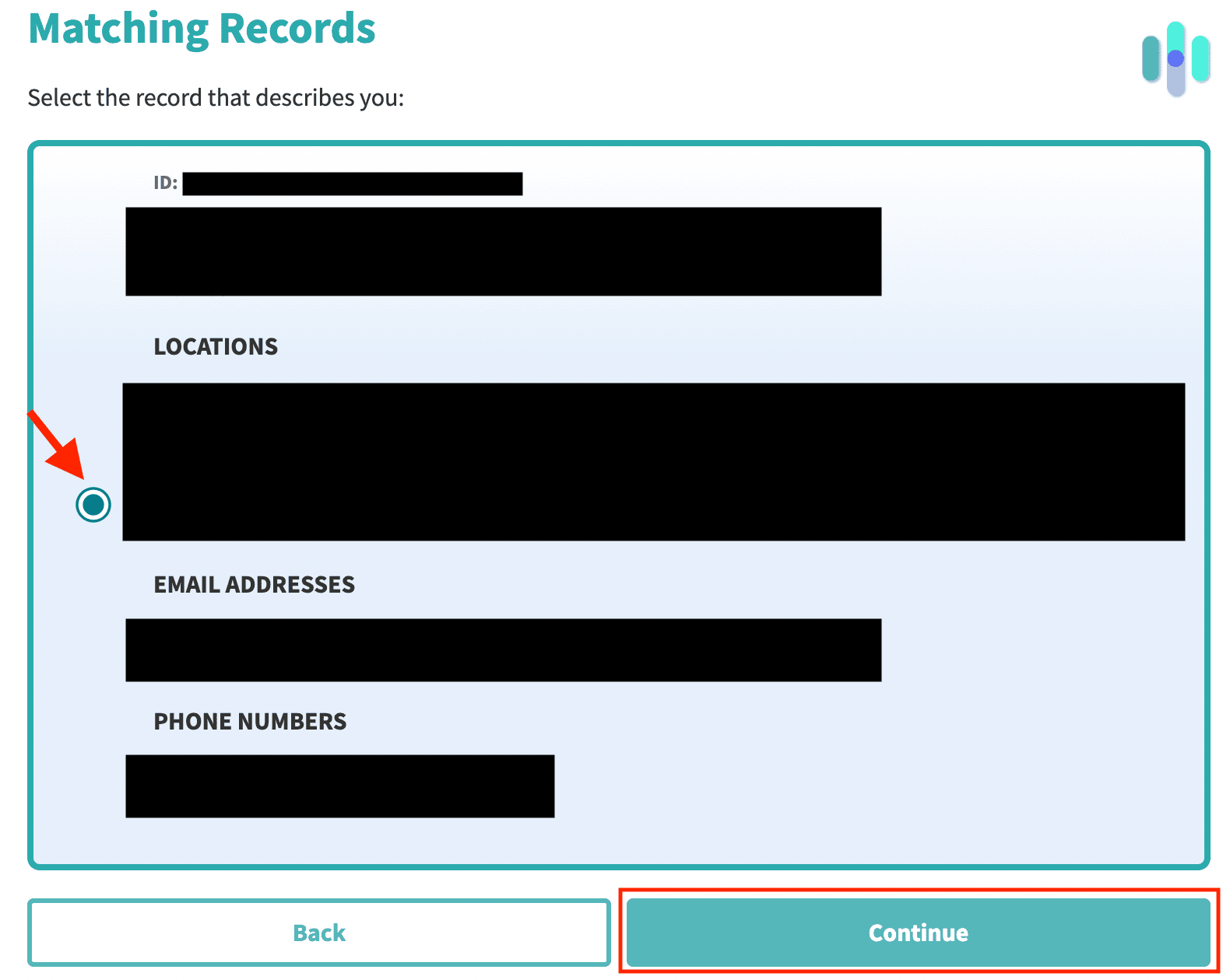 Truthfinder opt out matching records