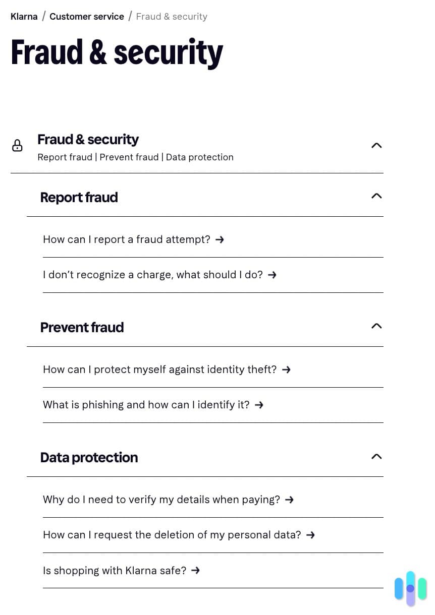 Klarna Fraud & Security