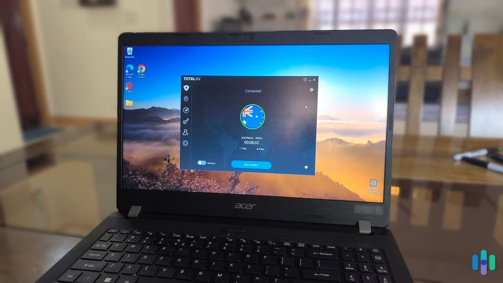 Testing TotalAV VPN on Windows