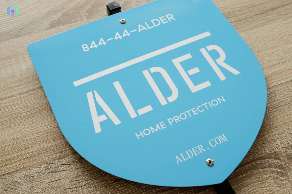 Alder yard sign