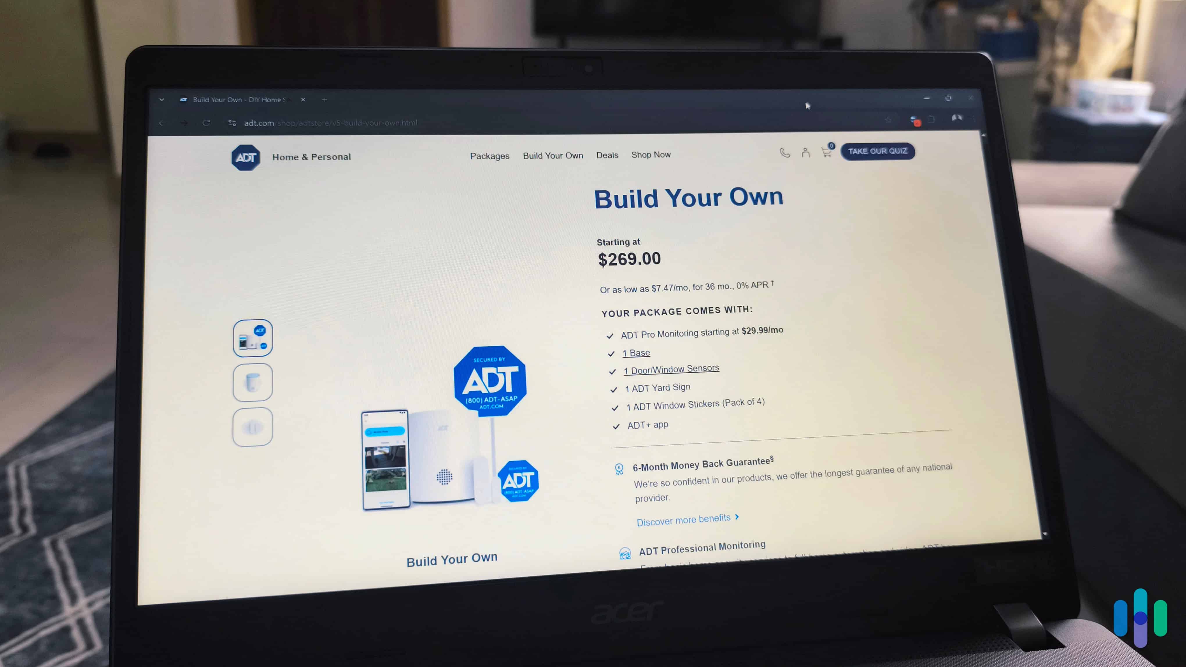 ADT has made it easy to build a security system online from the comfort of your couch. 