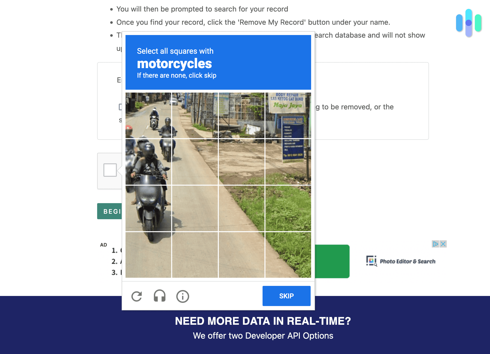 You’re likely going to be asked to do multiple CAPTCHAs.