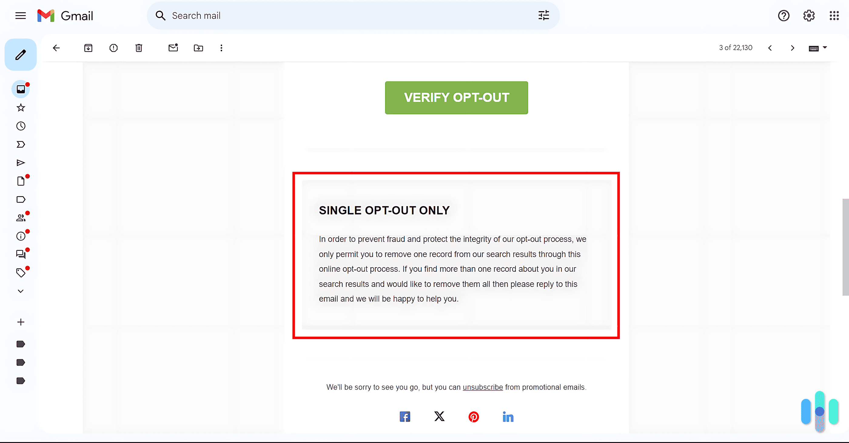 If you have multiple matching records, PeopleLooker offers to work with you to remove all of them.