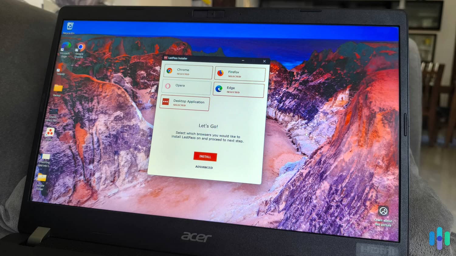 Installing the LastPass desktop application also lets you install the plug-ins on the browsers you use.