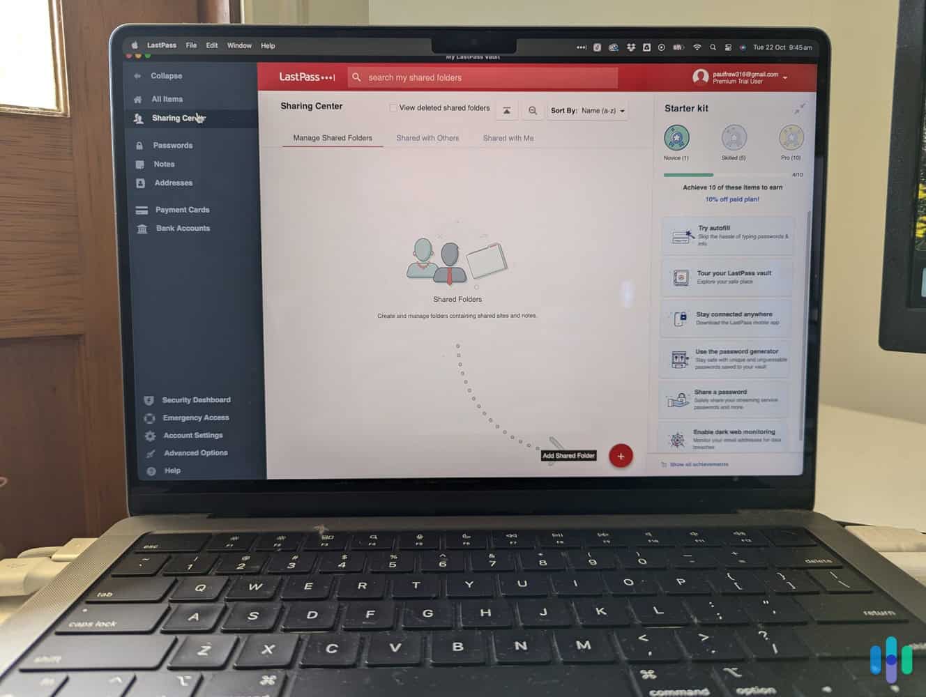 We found the LastPass MacOS app to be more reliable than the web app.