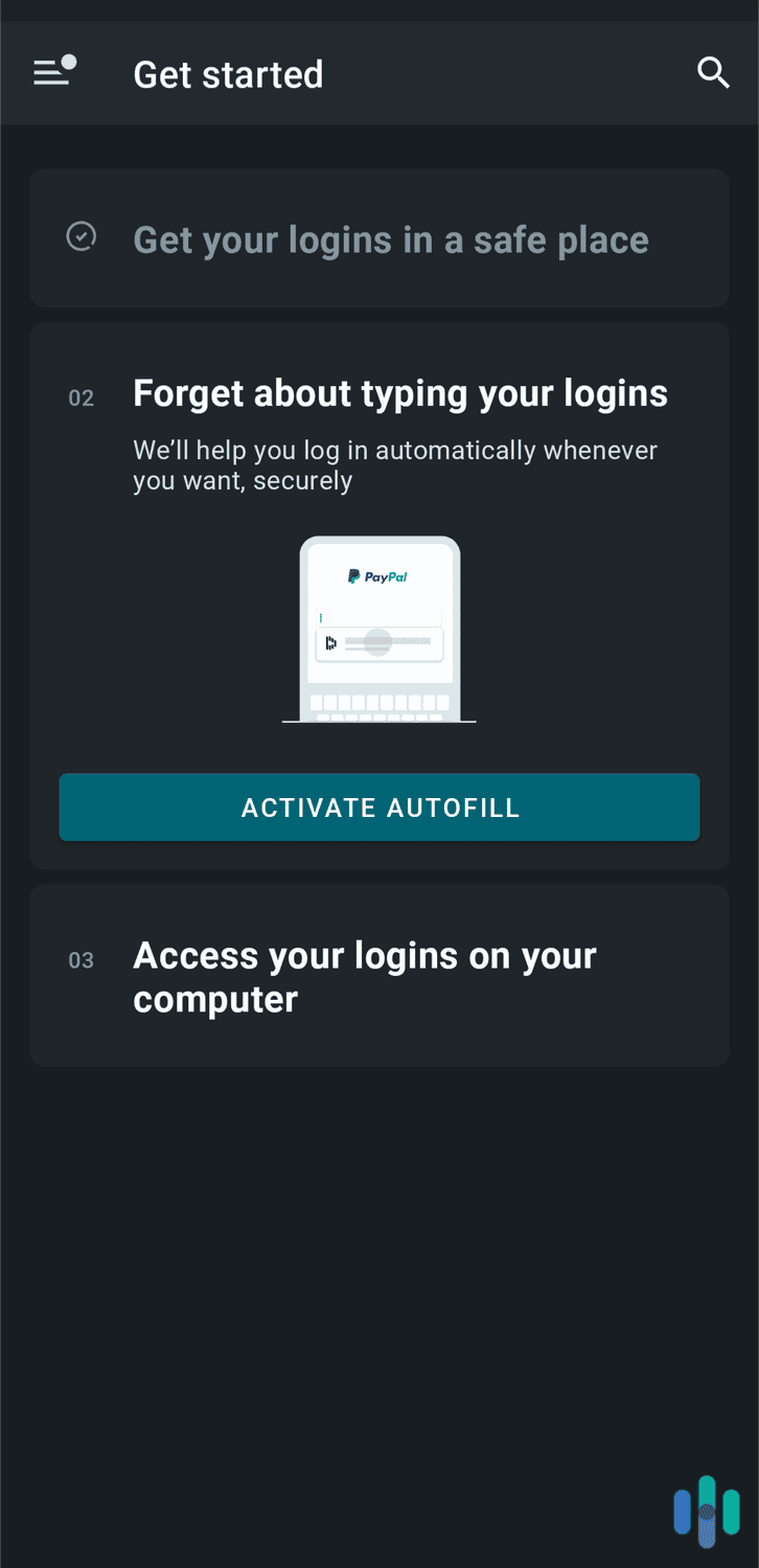 Testing Dashlane's autofill feature on Android