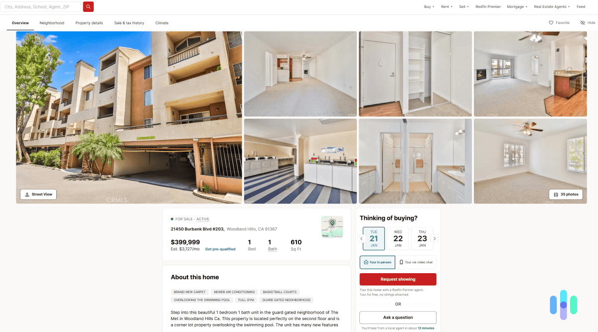 A listing on Redfin.