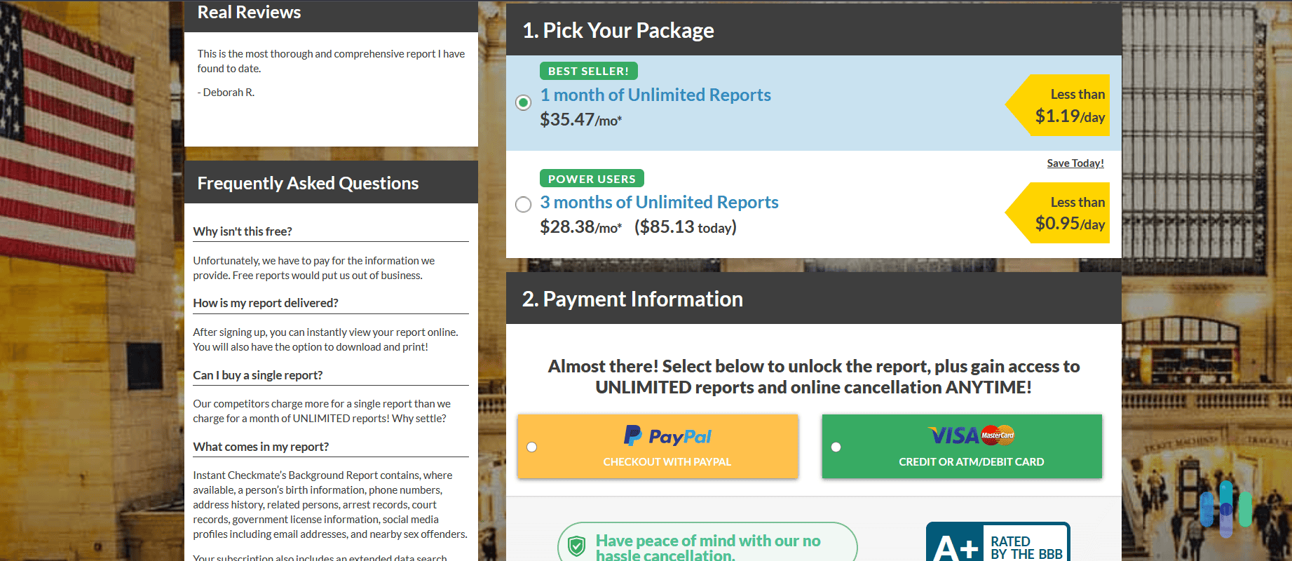 Accessing a report on someone’s personal information on Instant Checkmate requires a paid subscription