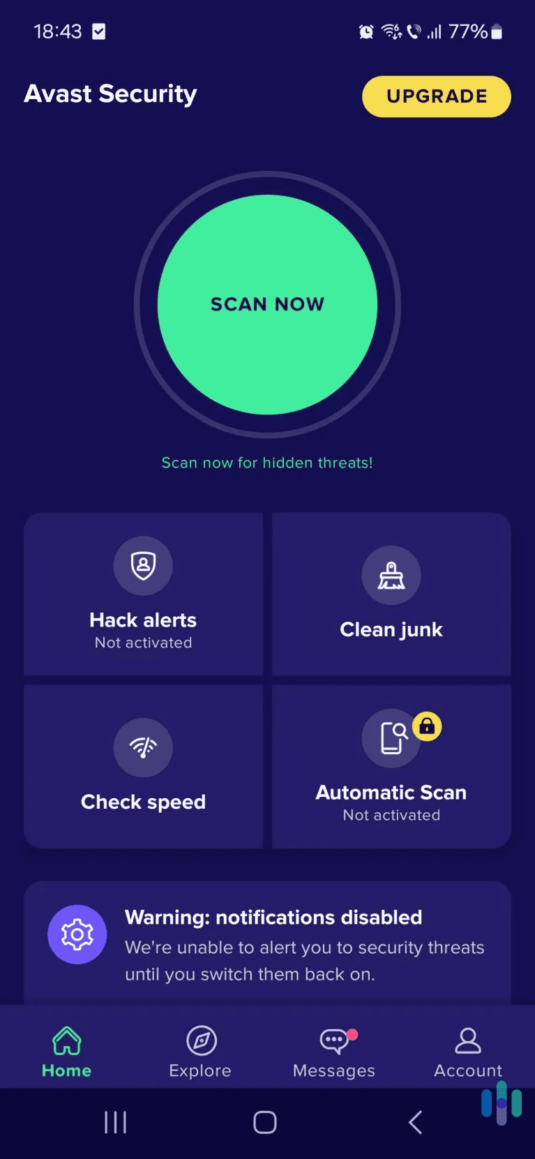 Avast's free antivirus app on Android has a good malware detection rate, and it's pretty easy to use.